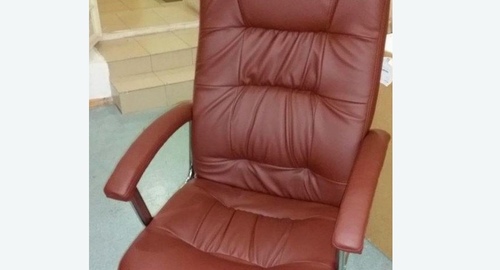 Обтяжка офисного кресла. Дедовск